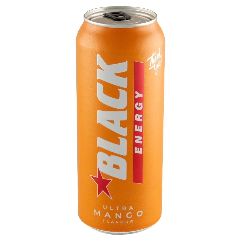 Black Energy Ultra Mango Gazowany napój energetyzujący 500 ml