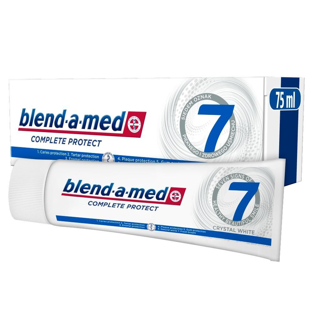 Blend-a-med Complete Protect 7 Crystal White Pasta do zębów 75ml