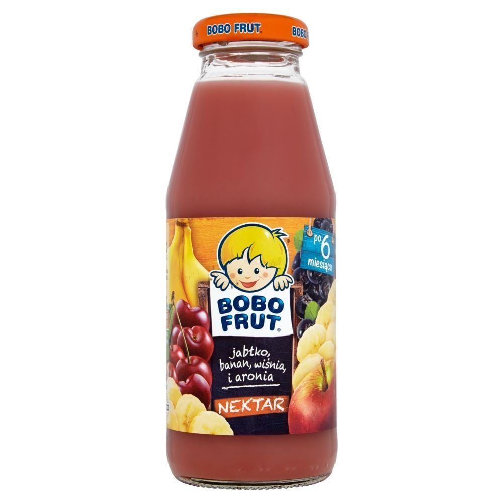 Bobo Frut Nektar jabłko banan wiśnia i aronia po 6 miesiącu 300 ml