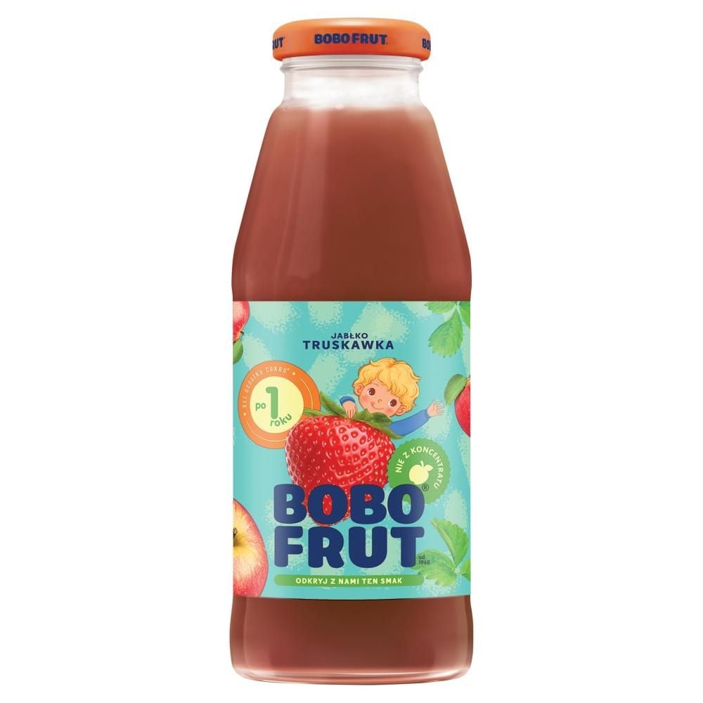 Bobo Frut Nektar owocowy jabłko truskawka po 1 roku 300 ml