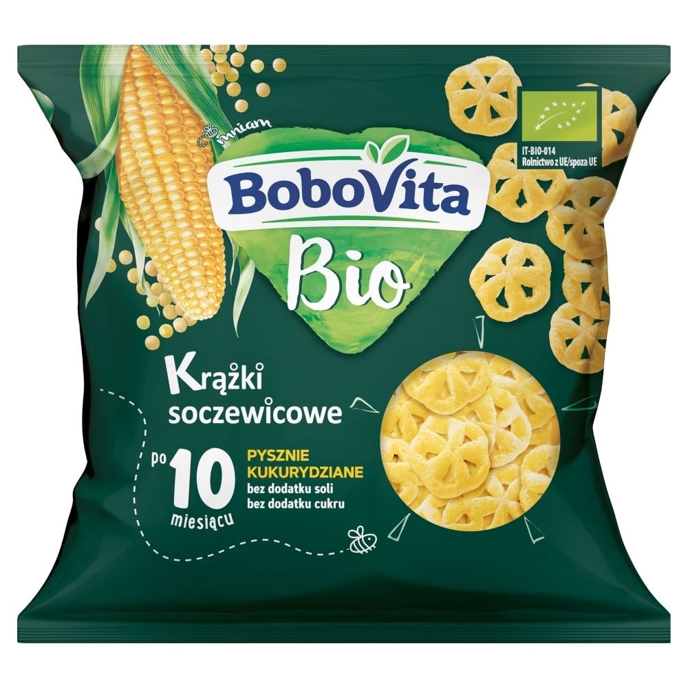 BoboVita Bio Krążki soczewicowe pysznie kukurydziane po 10 miesiącu 20 g