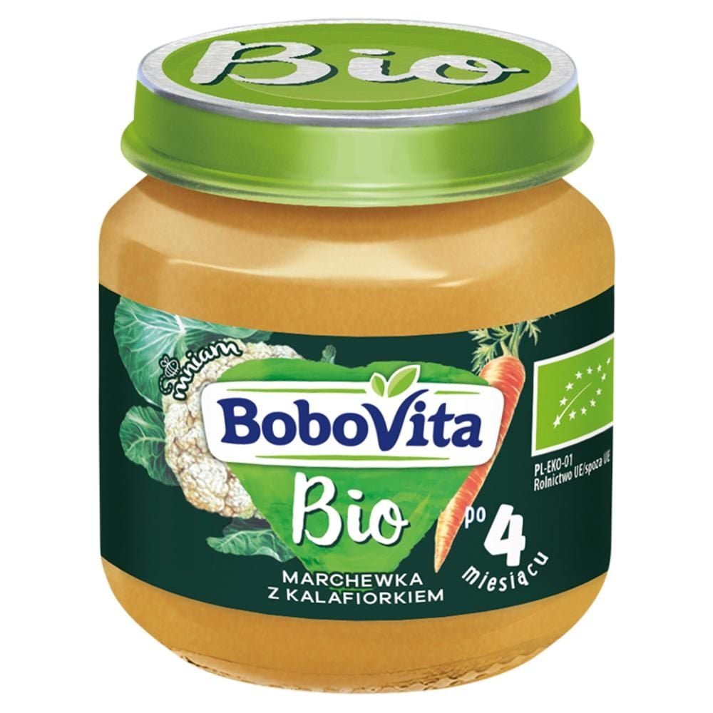 BoboVita Bio Marchewka z kalafiorkiem po 4 miesiącu 125 g