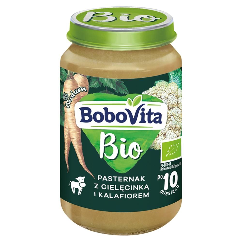 BoboVita Bio Pasternak z cielęcinką i kalafiorem po 10 miesiącu 190 g