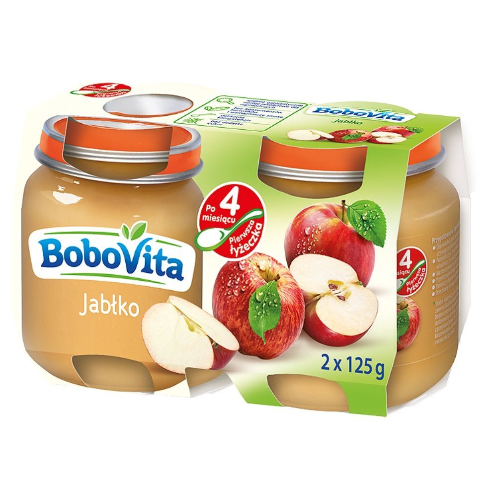 BoboVita Jabłko po 4 miesiącu 2 x 125 g