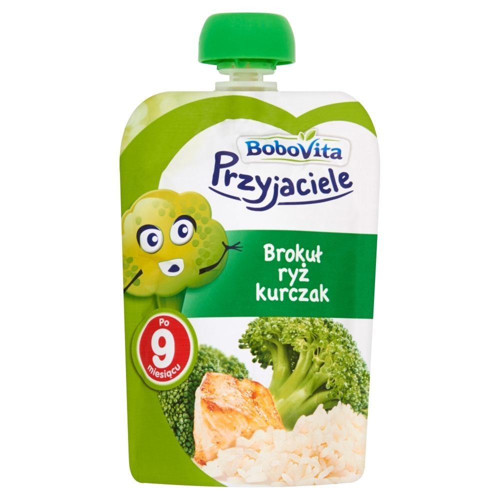 BoboVita Przyjaciele Brokuł ryż kurczak po 9 miesiącu 130 g