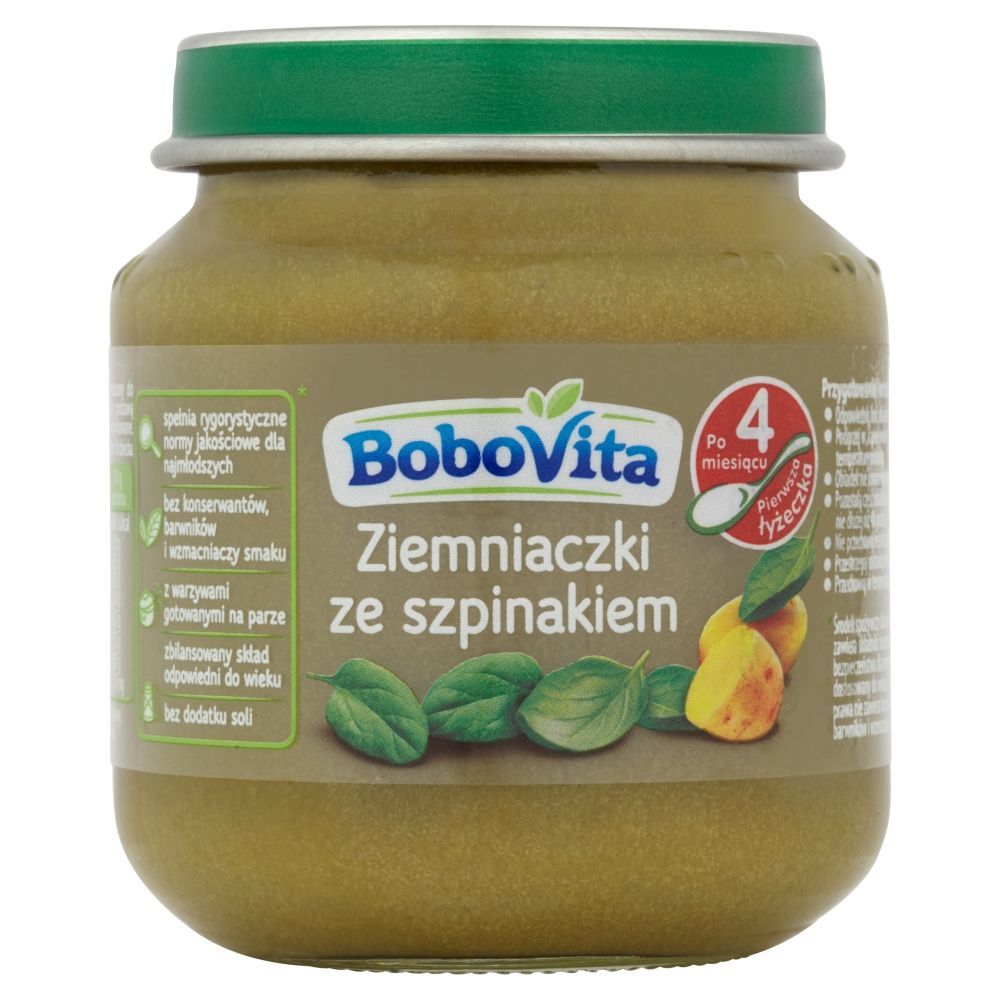 BoboVita Ziemniaczki ze szpinakiem po 4 miesiącu 125 g