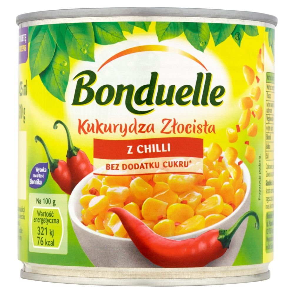 Bonduelle Kukurydza Złocista z chilli 310 g