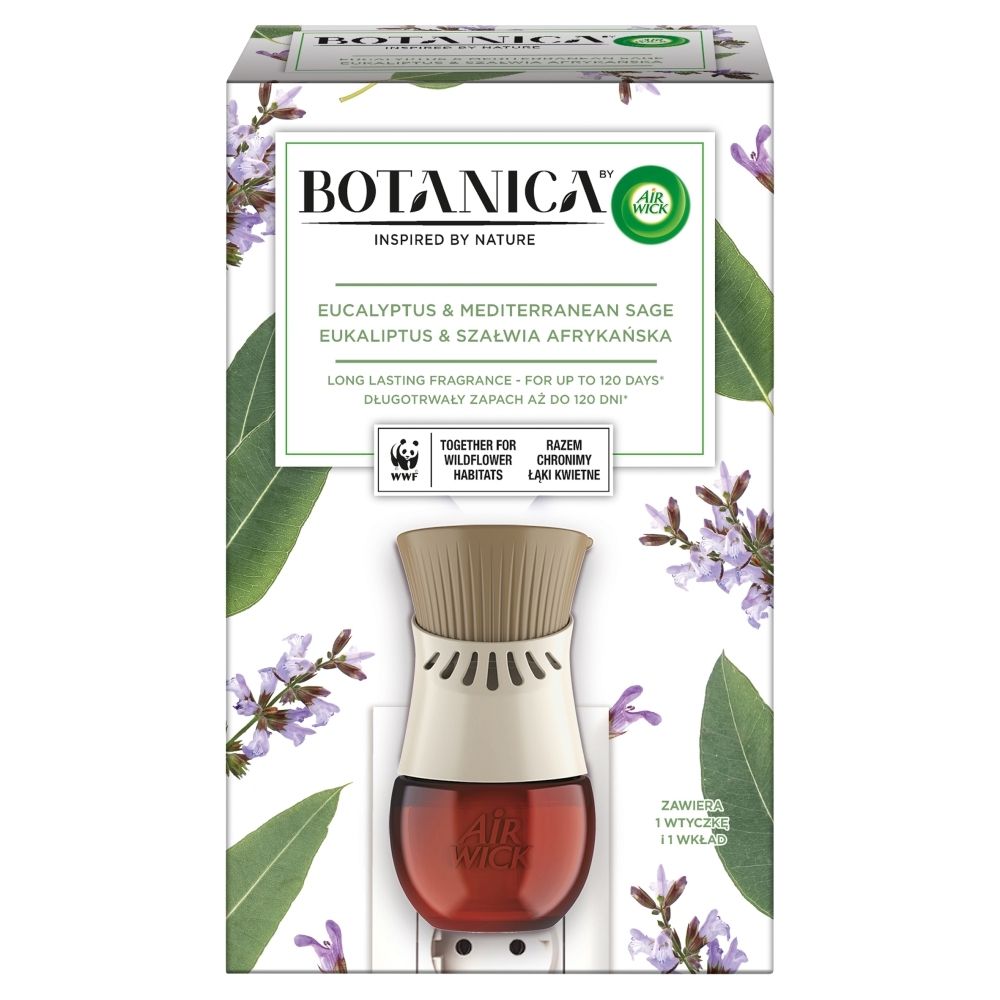 Botanica by Air Wick Elektryczny odświeżacz powietrza eukaliptus & szałwia afrykańska 19 ml