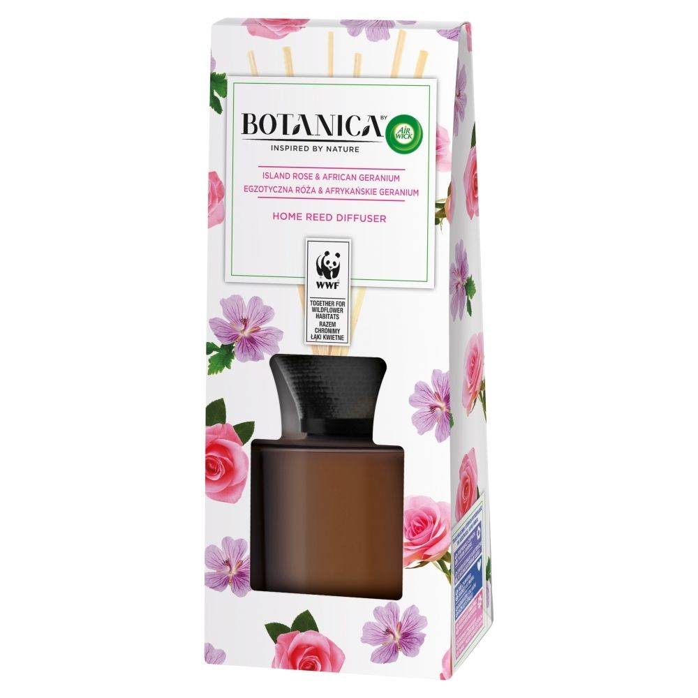 Botanica by Air Wick Pachnące patyczki egzotyczna róża & afrykańskie geranium 80 ml