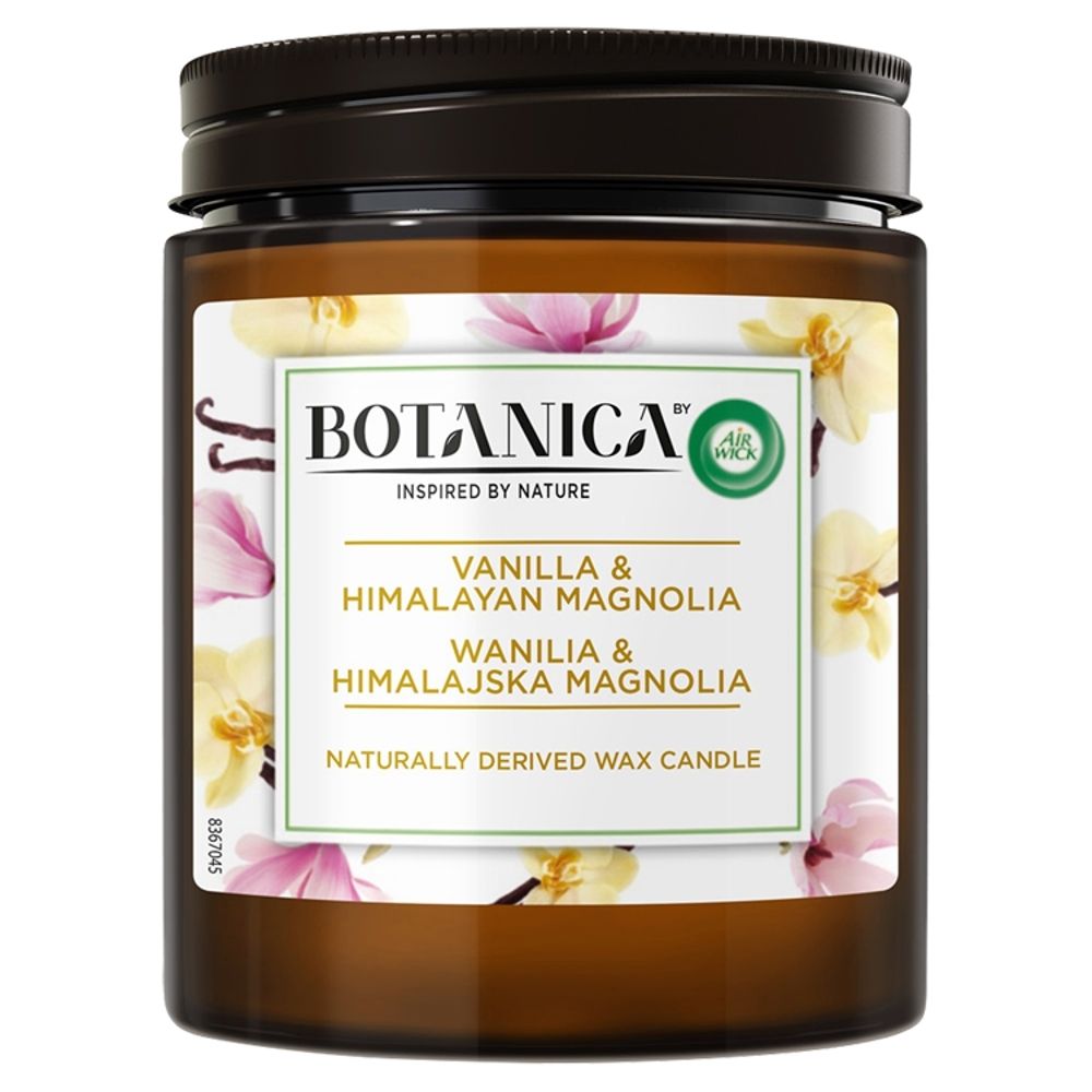 Botanica by Air Wick Świeca zapachowa wanilia & himalajska magnolia 205 g