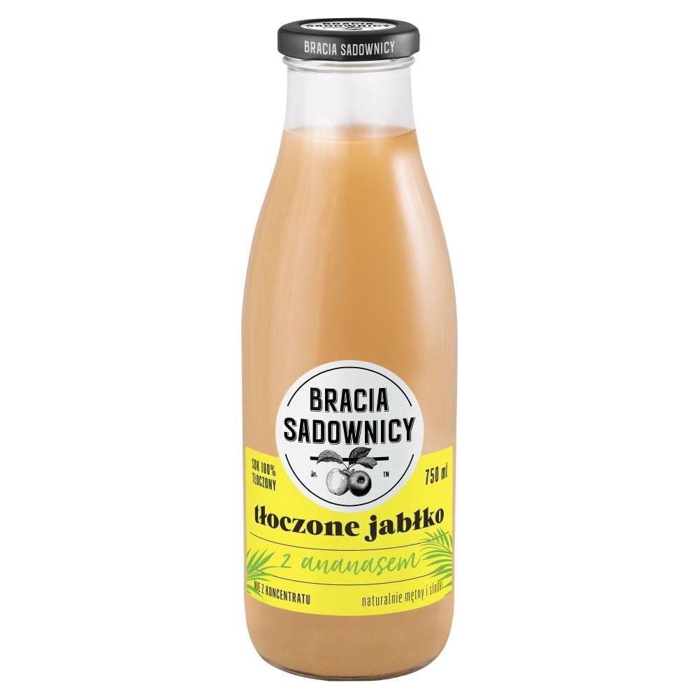 Bracia Sadownicy Sok tłoczone jabłko z ananasem 750 ml