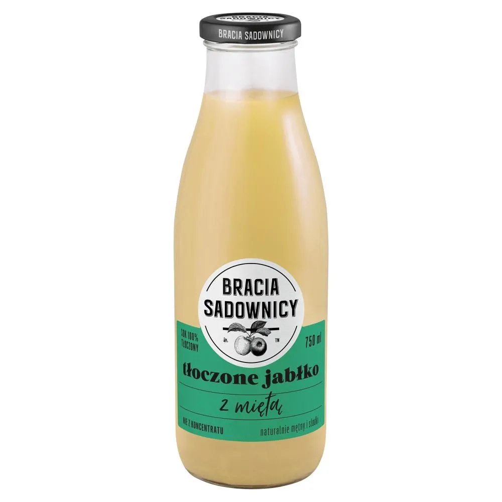 Bracia Sadownicy Sok tłoczone jabłko z miętą 750 ml