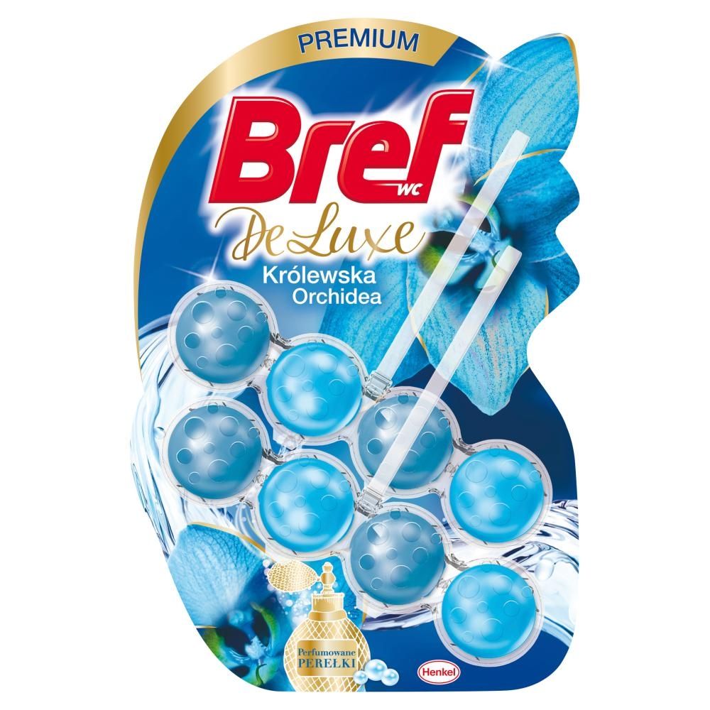 Bref WC DeLuxe Zawieszka myjąco-zapachowa do muszli WC królewska orchidea 2 x 50 g