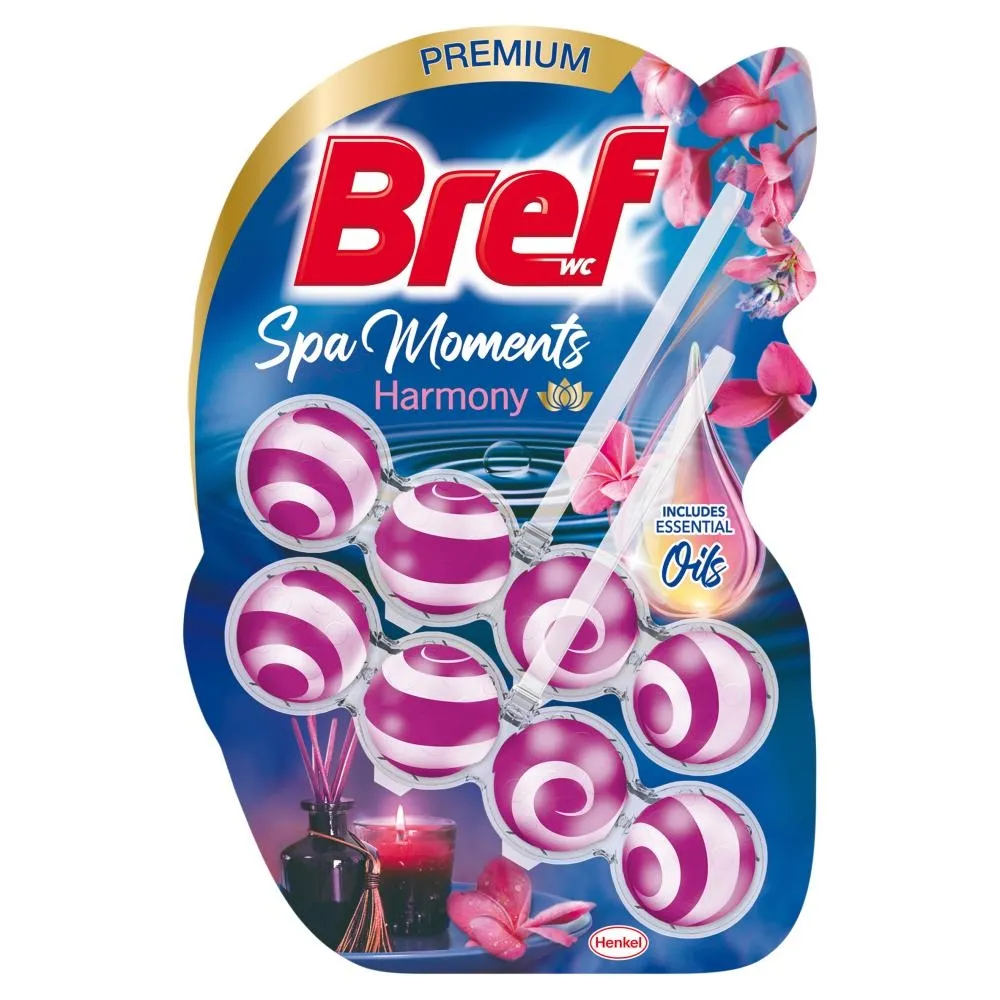 Bref WC Spa Moments Harmony Zawieszka myjąco-zapachowa do muszli WC 2 x 50 g