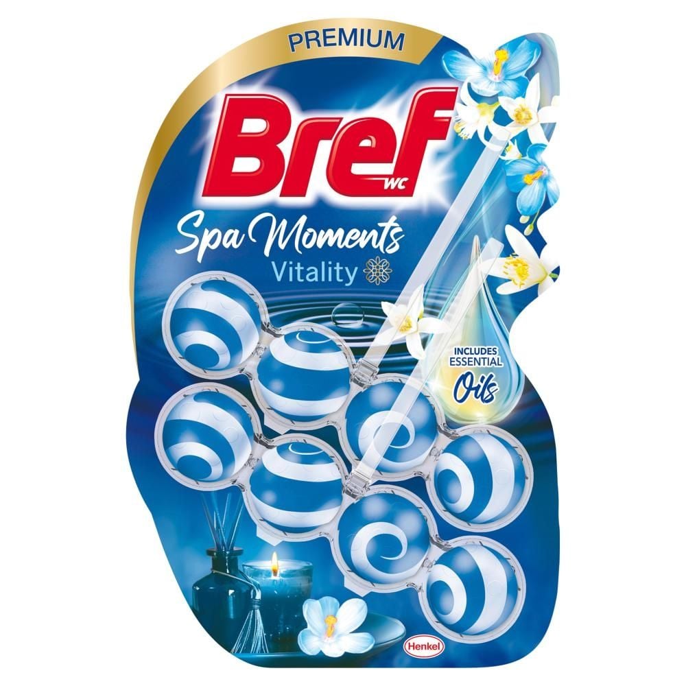 Bref WC Spa Moments Vitality Zawieszka myjąco-zapachowa do muszli WC 2 x 50 g