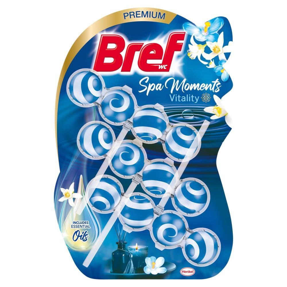 Bref WC Spa Moments Vitality Zawieszka myjąco-zapachowa do muszli WC 3 x 50 g