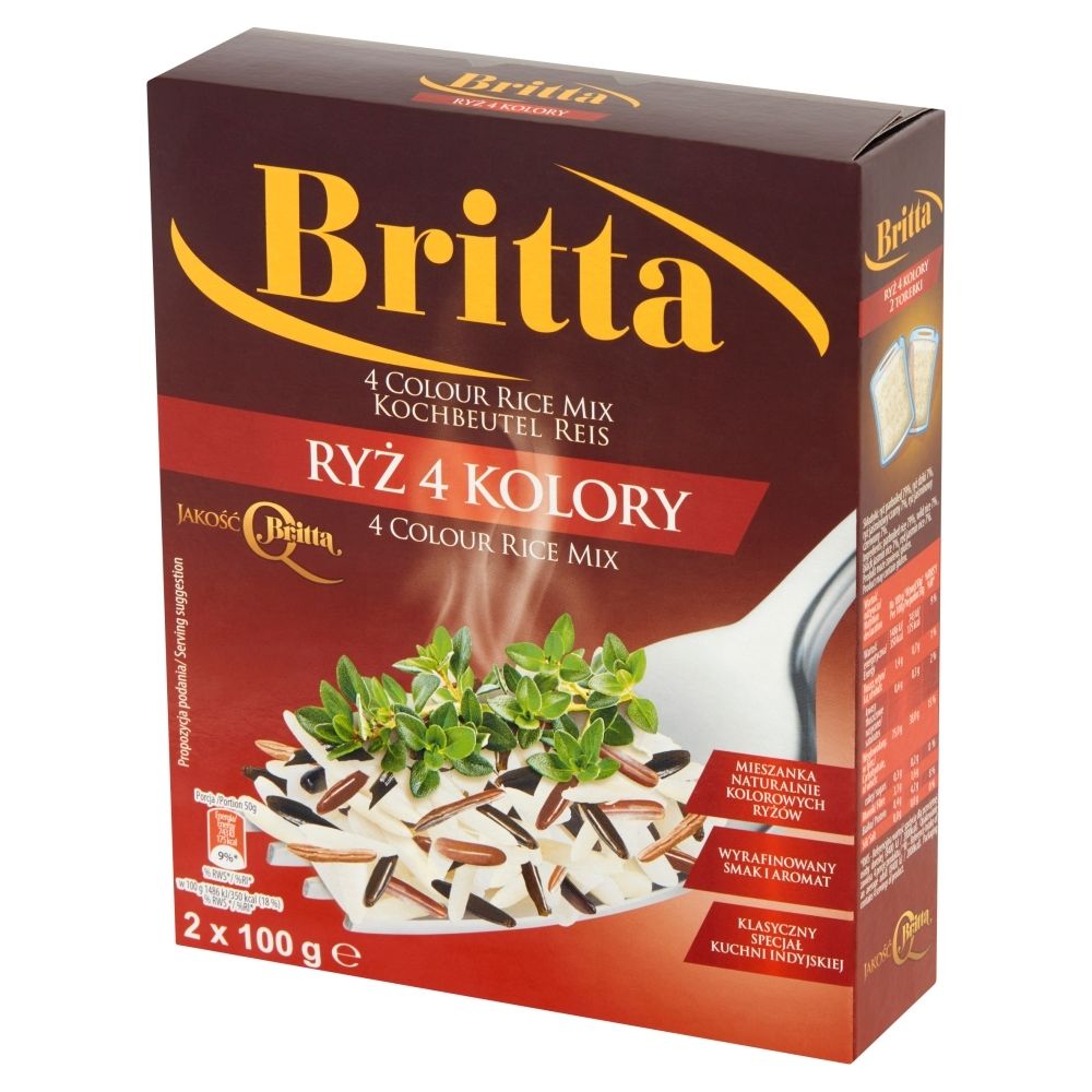 Britta Ryż 4 kolory 200 g (2 x 100 g)