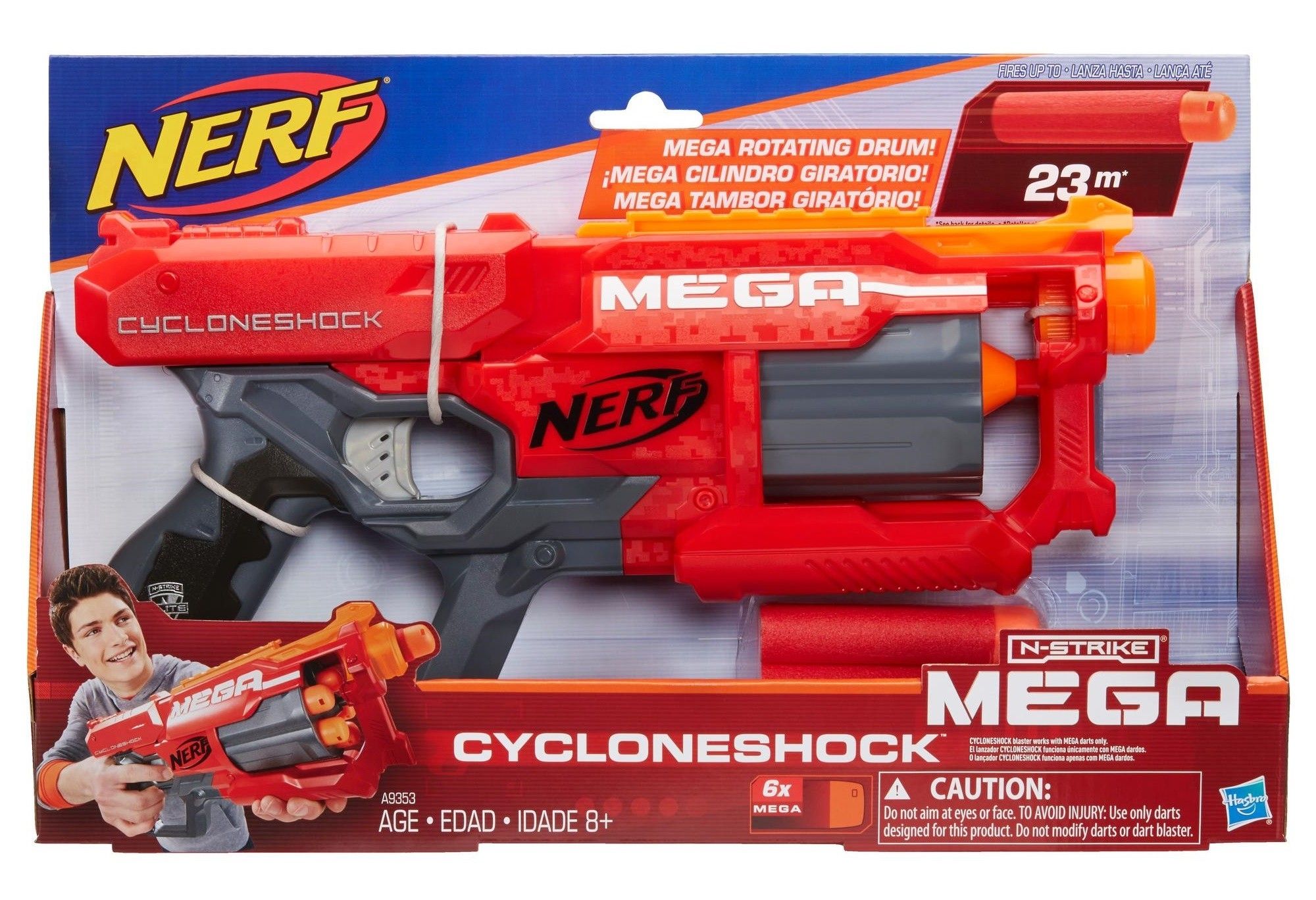 Nerf Wyrzutnia Mega Cycloneshock A9353