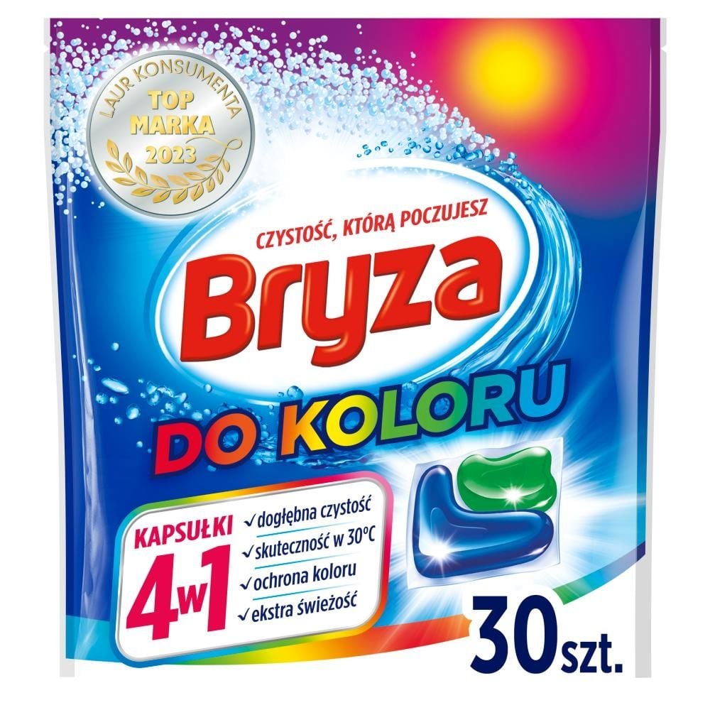 Bryza 4w1 Kapsułki do prania do koloru 600 g (30 prań)