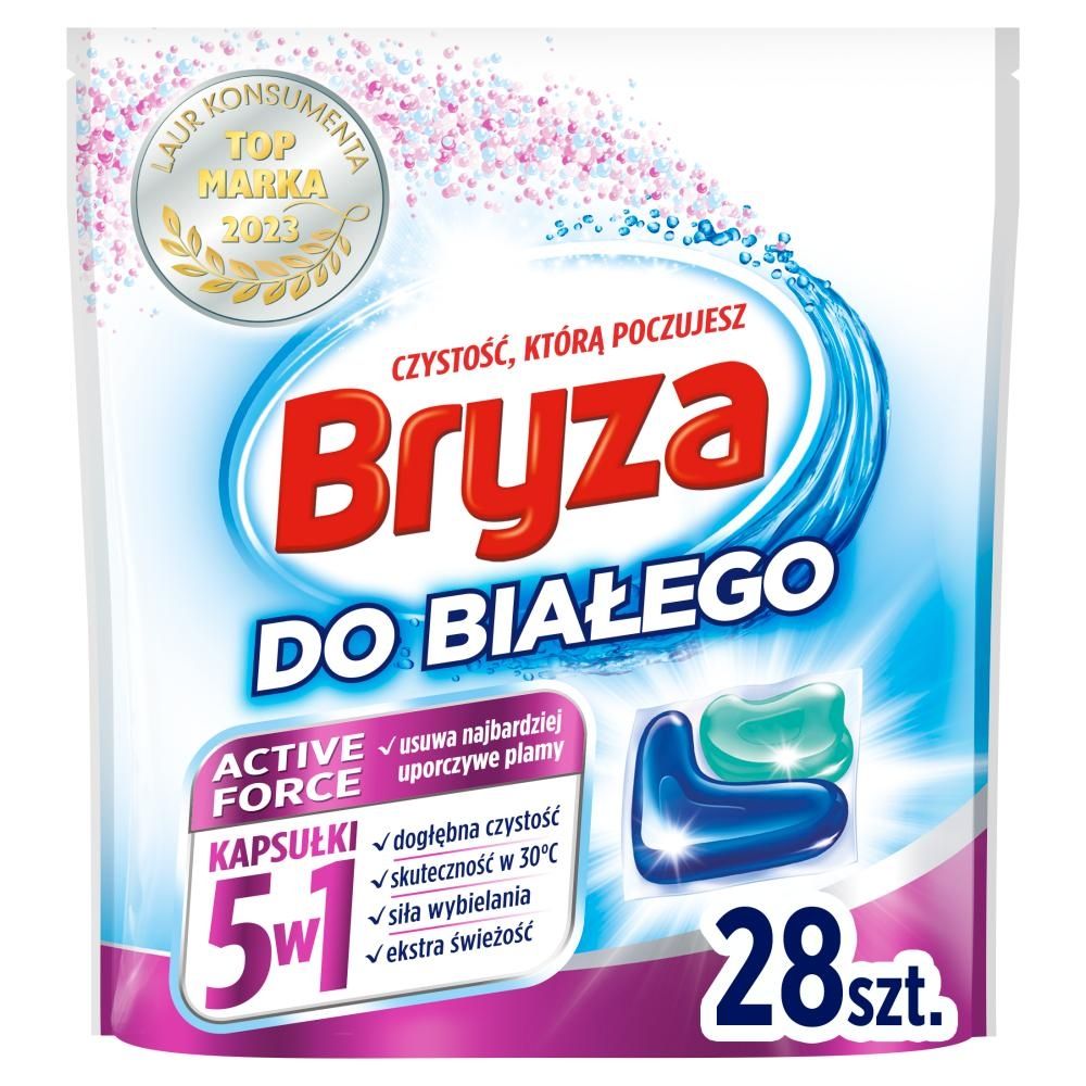 Bryza Active Force 5w1 Kapsułki do prania do białego 560 g (28 prań)