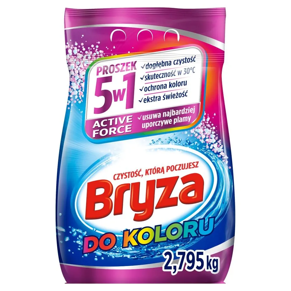 Bryza Active Force 5w1 Proszek do prania do koloru 2,795 kg (43 prania)