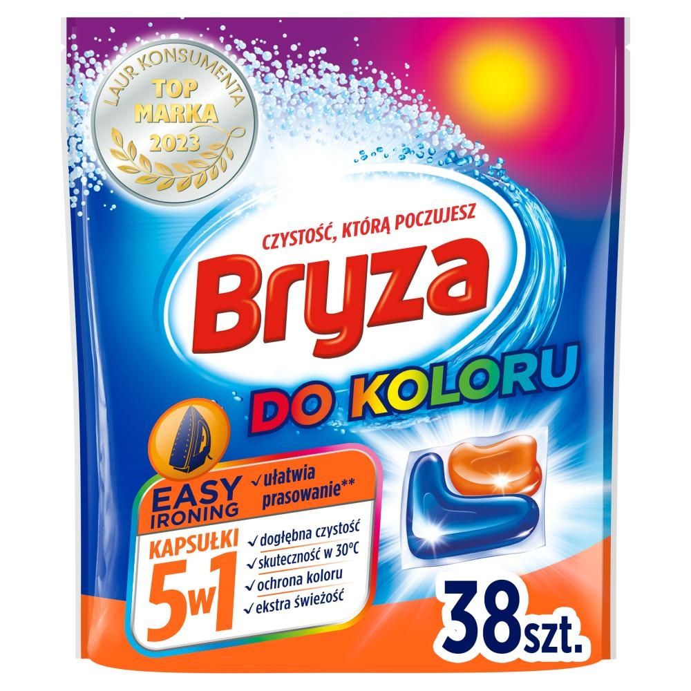 Bryza Easy Ironing 5w1 Kapsułki do prania do koloru 760 g (38 prań)