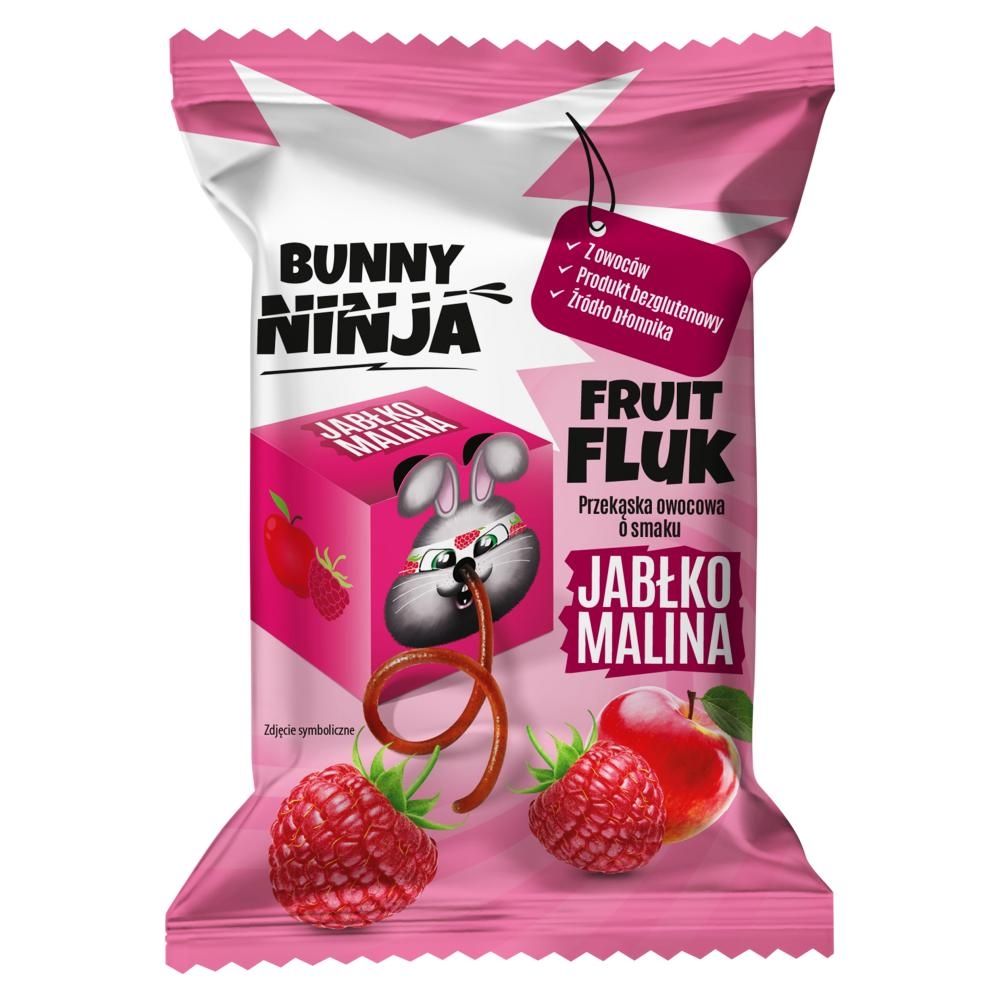 Bunny Ninja Fruit Fluk Przekąska owocowa o smaku jabłko malina 15 g