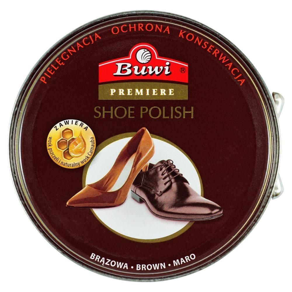 Buwi Premiere Pasta do obuwia brązowa 40 ml