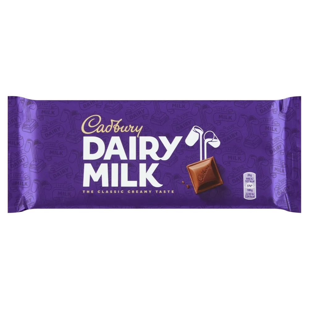 CADBURY Dairy Milk Chocolate 200 g - Lot de 2 : : Epicerie