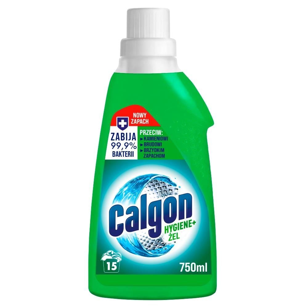 Calgon Hygiene+ Antybakteryjny żel do mycia i dezynfekcji pralki 750 ml (15 prań)