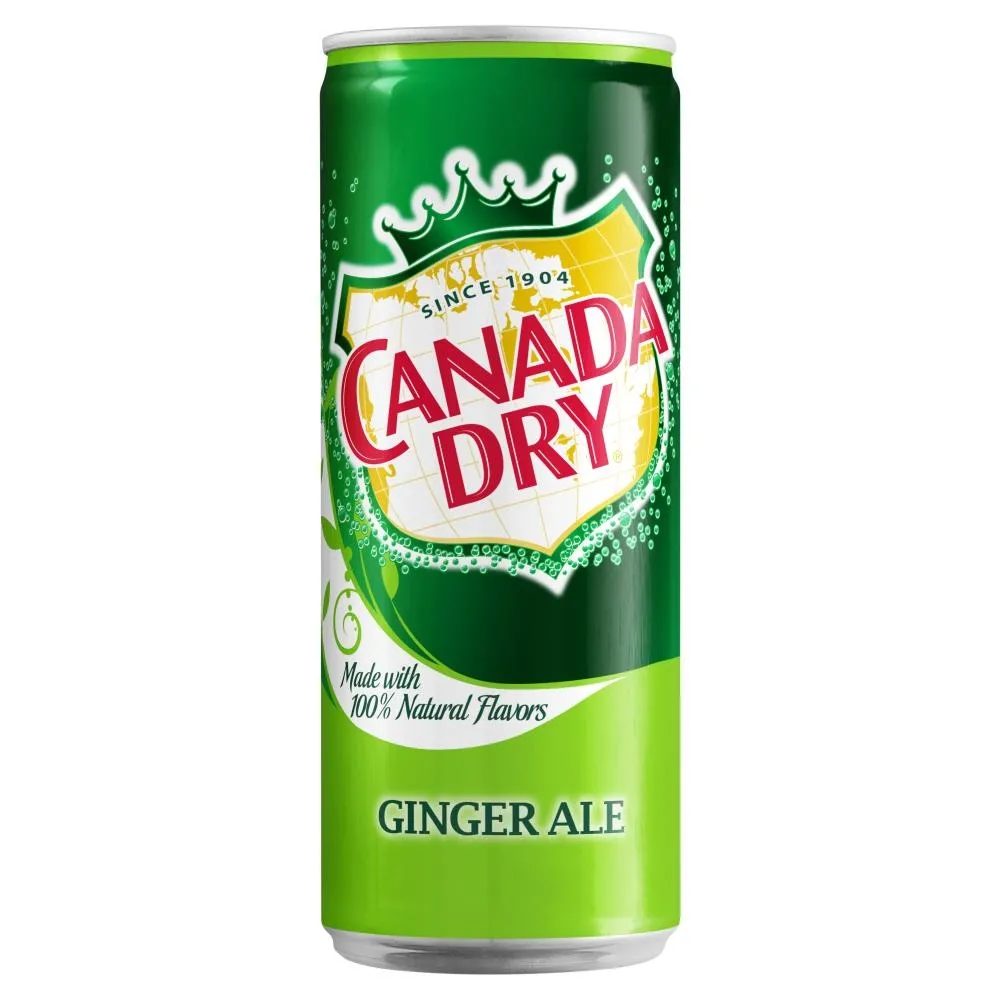 Canada Dry Ginger Ale Napój gazowany o smaku imbirowym 330 ml