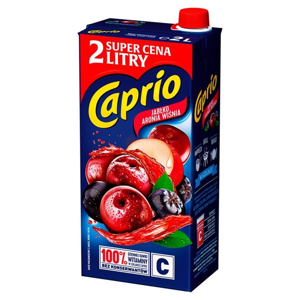 Caprio Napój jabłko aronia wiśnia 2 l