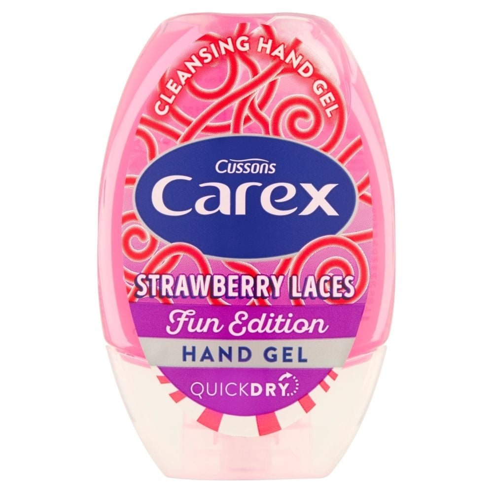 Carex Fun Edition Strawberry Laces Oczyszczający żel do rąk 50 ml