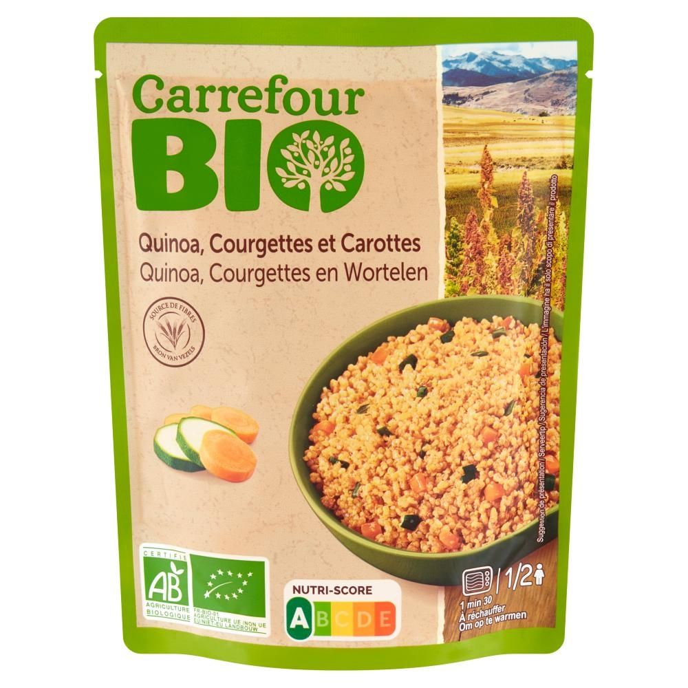 Carrefour Bio Ekologiczna mieszanka komosy ryżowej cukinii i marchwi 250 g