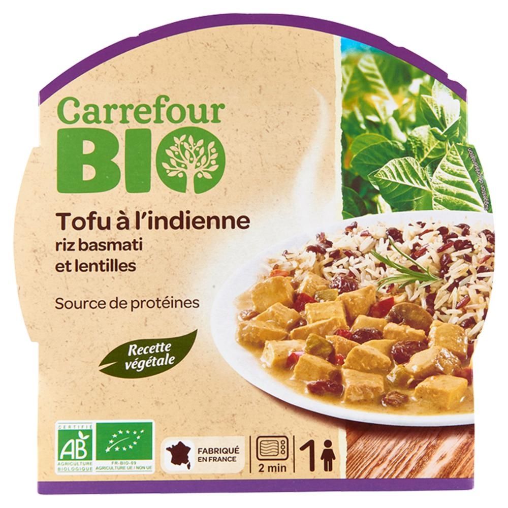 Carrefour Bio Ekologiczne danie w stylu indyjskim 300 g