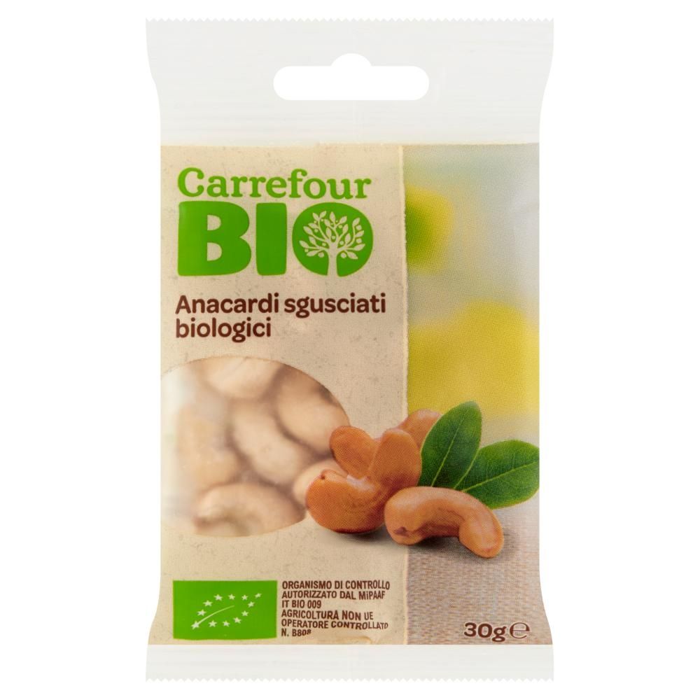 Carrefour Bio Ekologiczne orzechy nerkowca łuskane 30 g