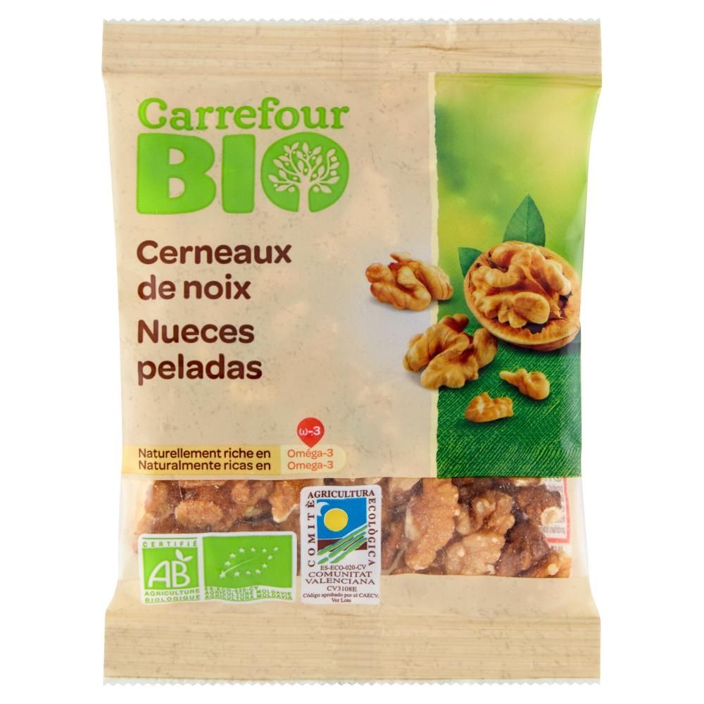 Carrefour Bio Ekologiczne orzechy włoskie łuskane 90 g