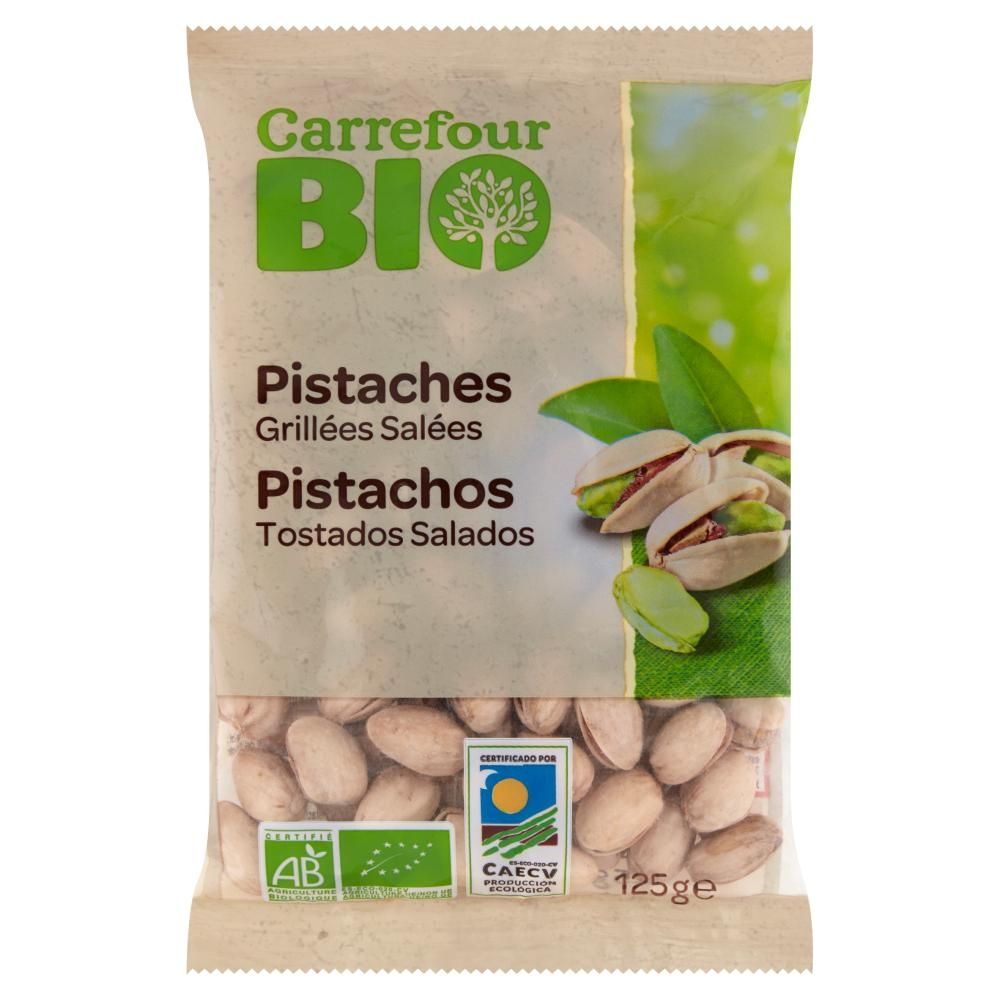 Carrefour Bio Ekologiczne pistacje prażone solone 125 g