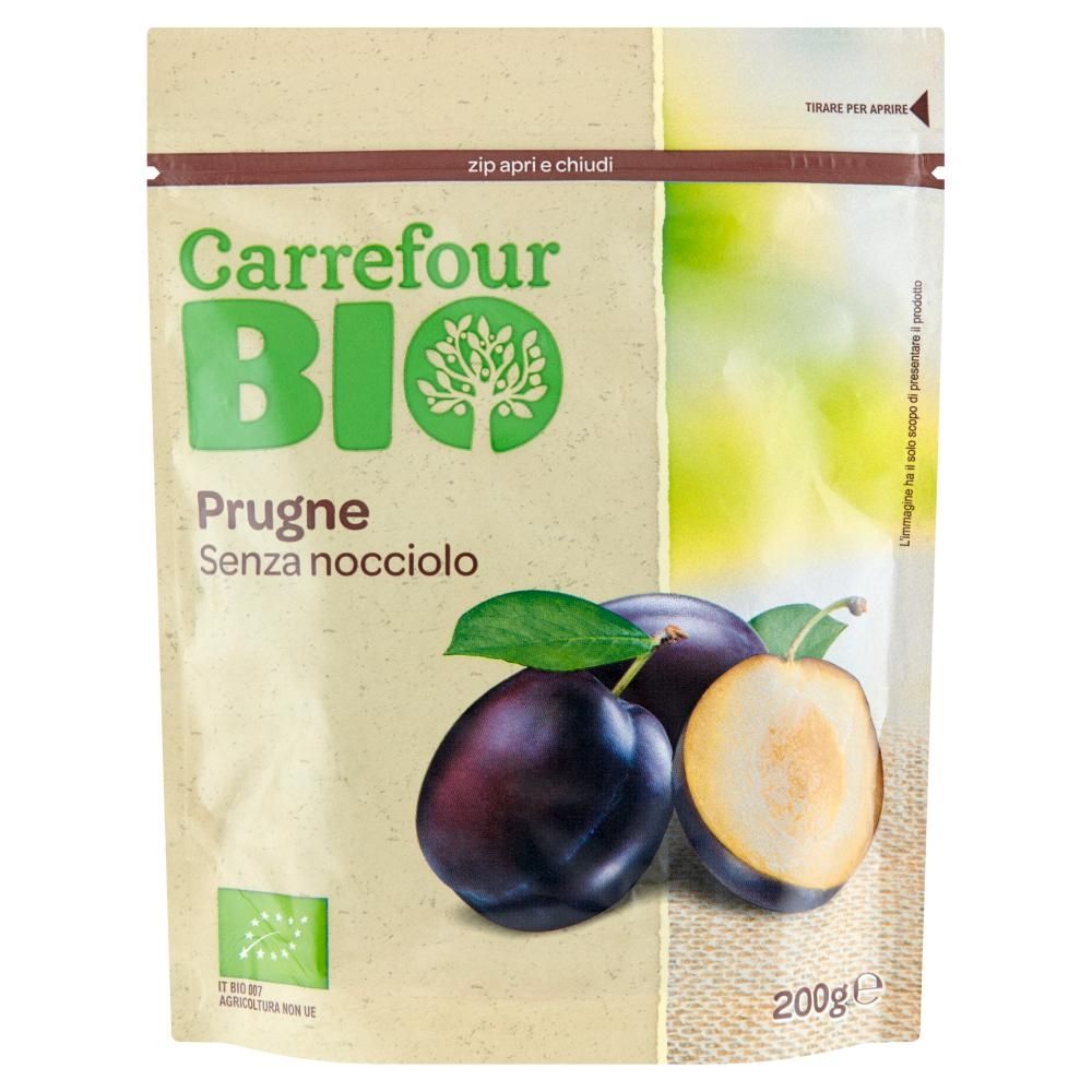 Carrefour Bio Ekologiczne suszone śliwki bez pestek 200 g