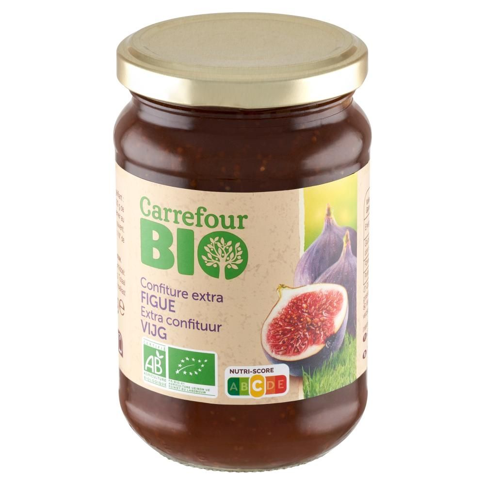 Carrefour Bio Ekologiczny dżem z fig z cukrem trzcinowym 360 g