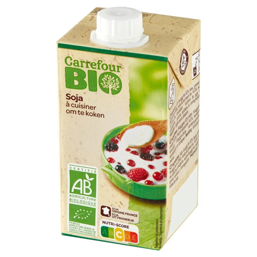 Carrefour Bio Ekologiczny przetwór sojowy z olejem słonecznikowym 250 ml