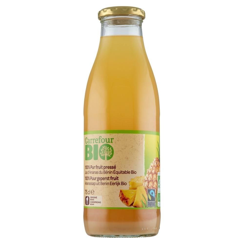 Carrefour Bio Ekologiczny sok ananasowy 750 ml