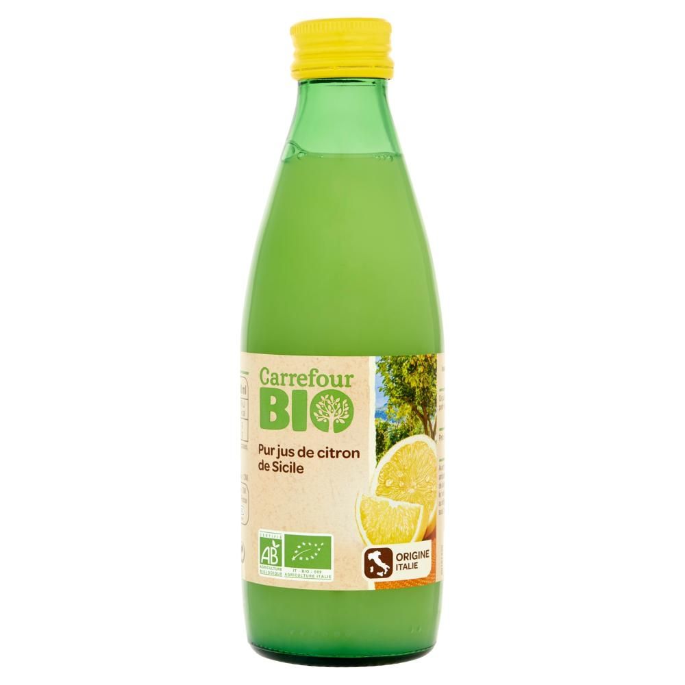 Carrefour Bio Ekologiczny sok cytrynowy 25 cl