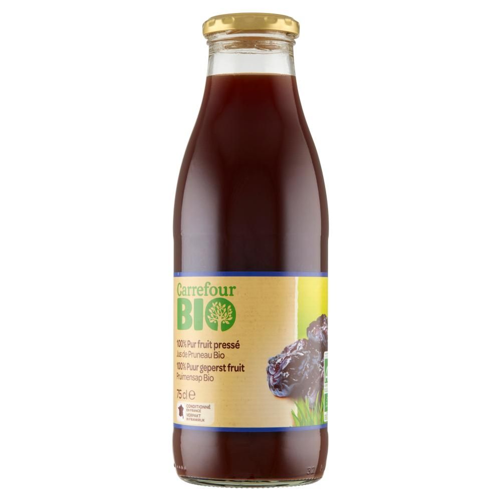 Carrefour Bio Ekologiczny sok z suszonych śliwek 750 ml