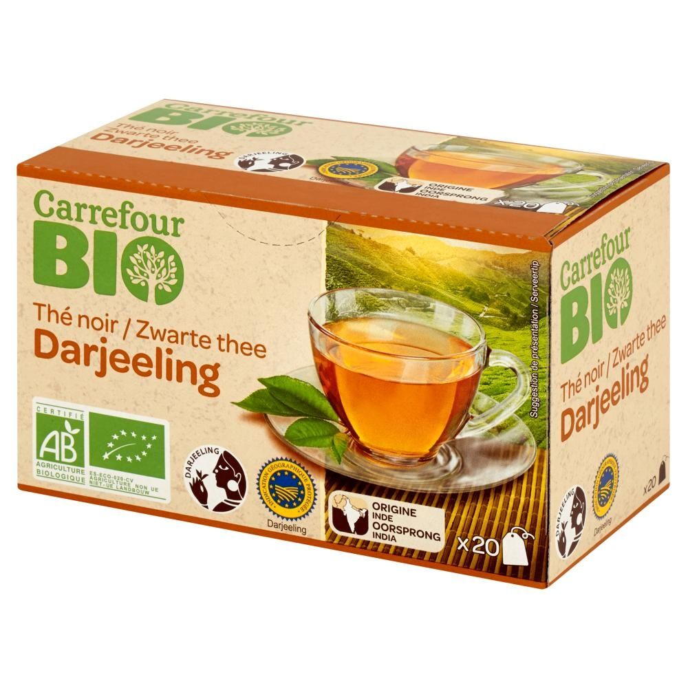 Carrefour Bio Herbata czarna Darjeeling 32 g (20 torebek)