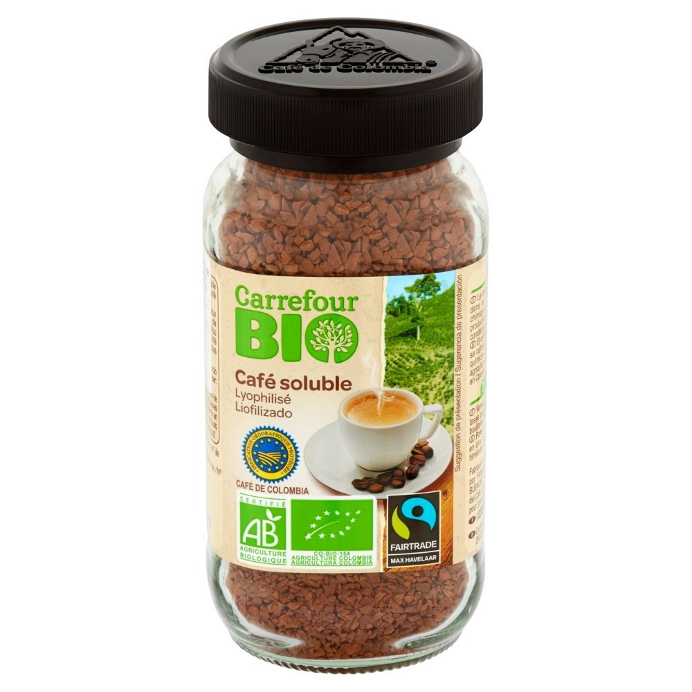 Carrefour Bio Kawa rozpuszczalna 100 g