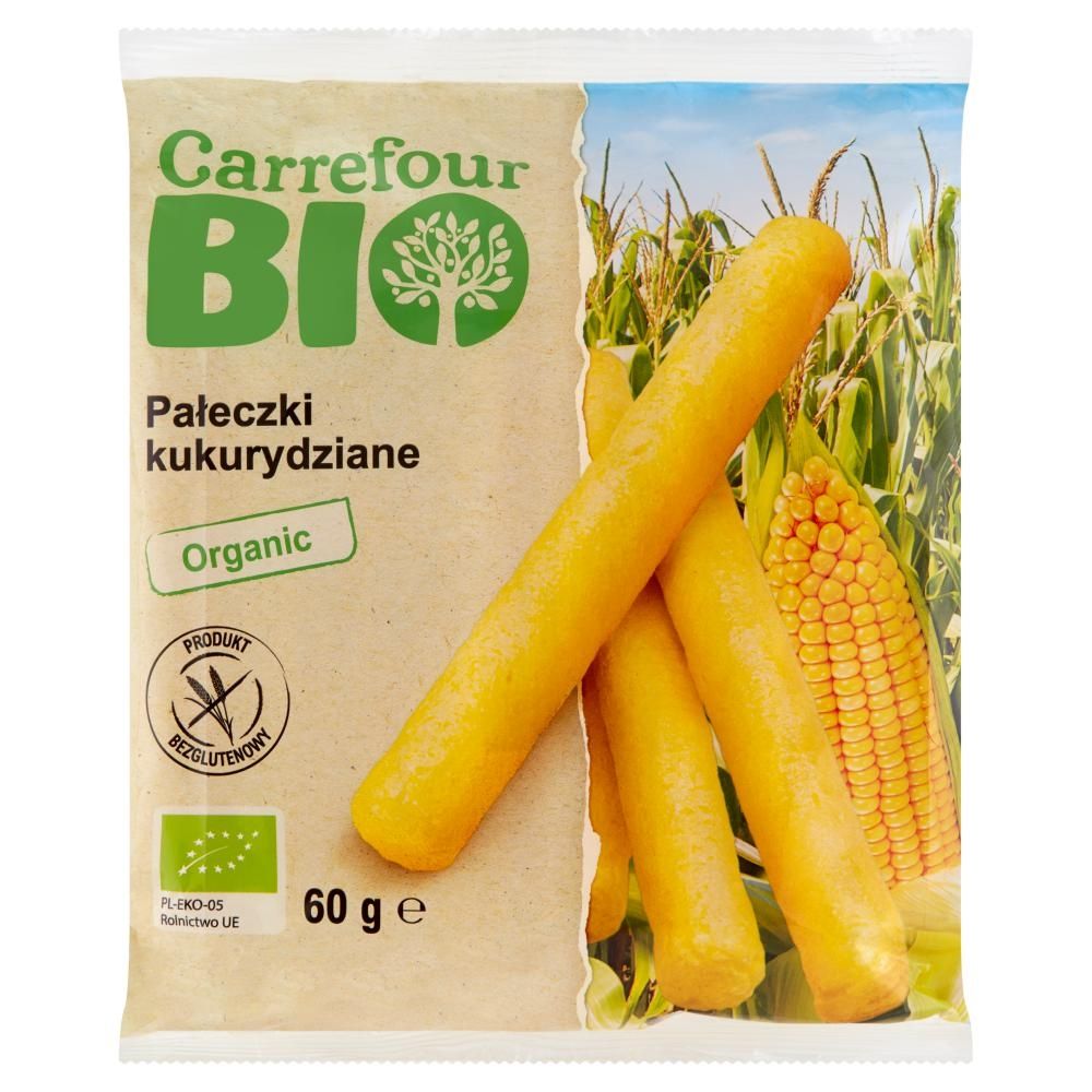 Carrefour Bio Pałeczki kukurydziane 60 g