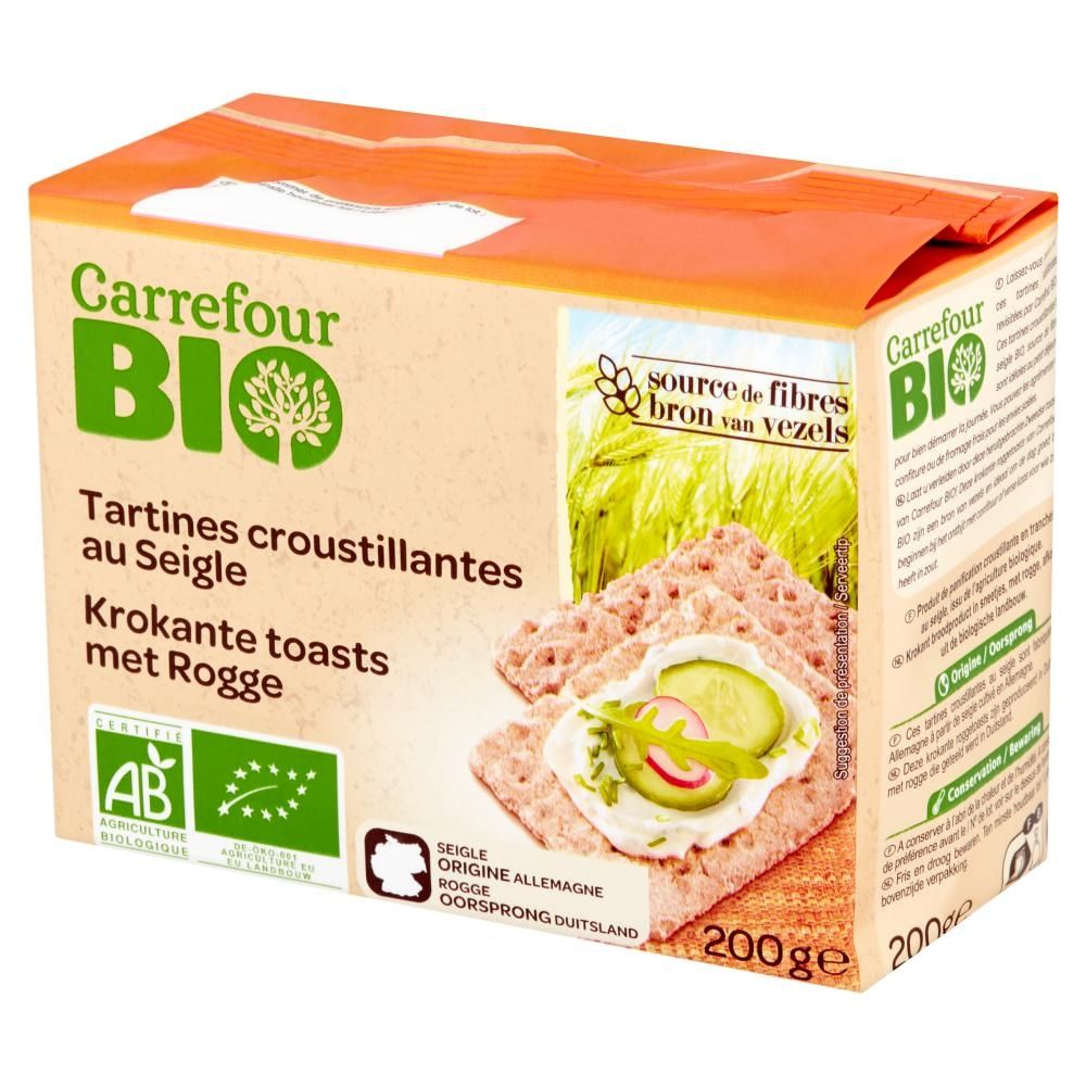 Carrefour Bio Pieczywo chrupkie żytnie 200 g