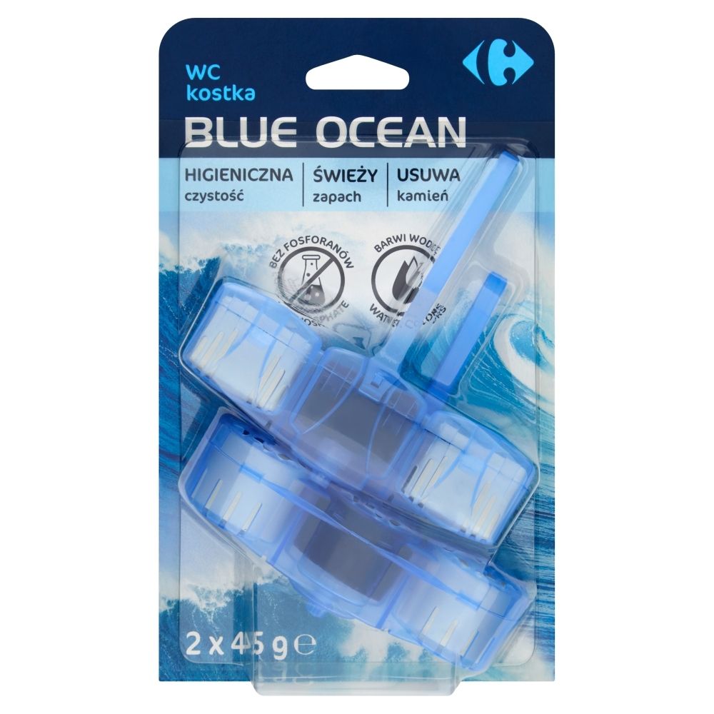 Carrefour Blue Ocean Kostki Do Wc Barwiace Wode 2 X 45 G Zakupy Online Z Dostawa Do Domu Carrefour Pl