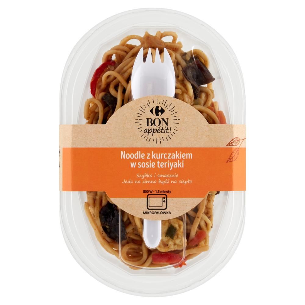 Carrefour Bon appétit Noodle z kurczakiem w sosie teriyaki 200 g